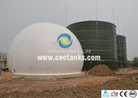 Dunkelgroene gespannen stalen tanks voor vertering en bio-energieproces